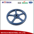 OEM Powder Coating Surface Treatment Sand Casting Iron Hand Wheel